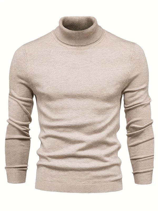 Herren Merino-Wollrollkragensweater