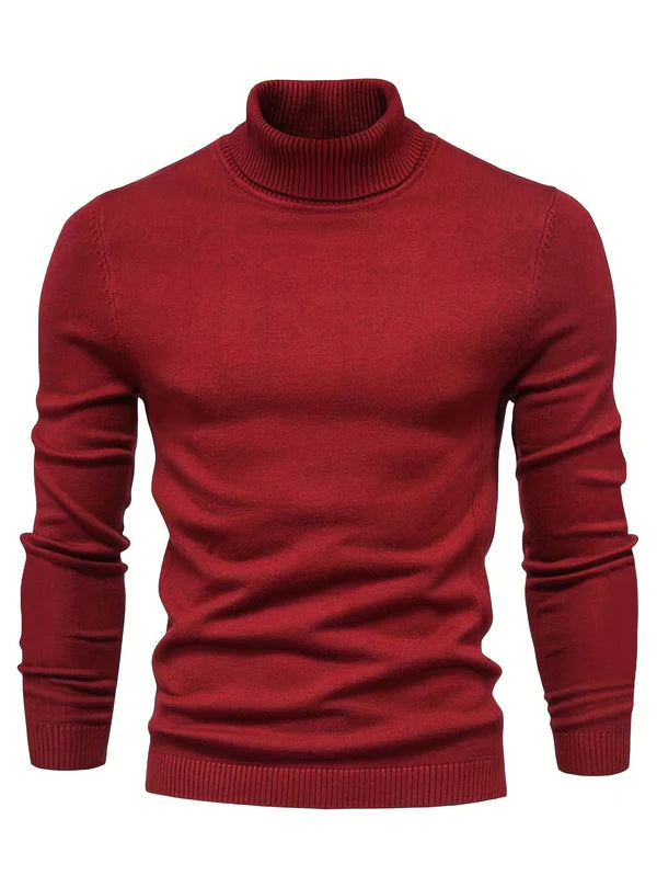 Herren Merino-Wollrollkragensweater