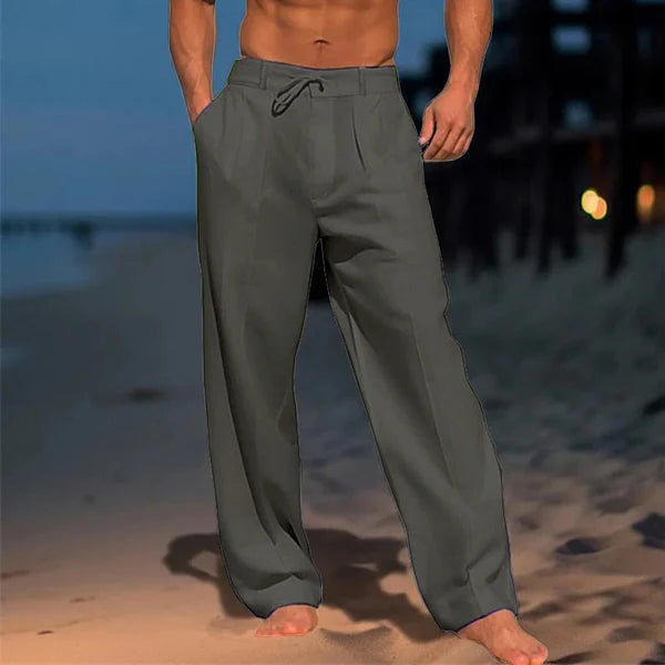 Herren Leinen Strandhose