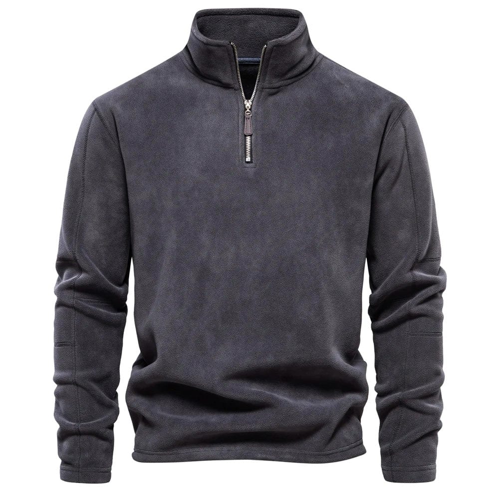 Herren Reißverschluss Vlies Pullover