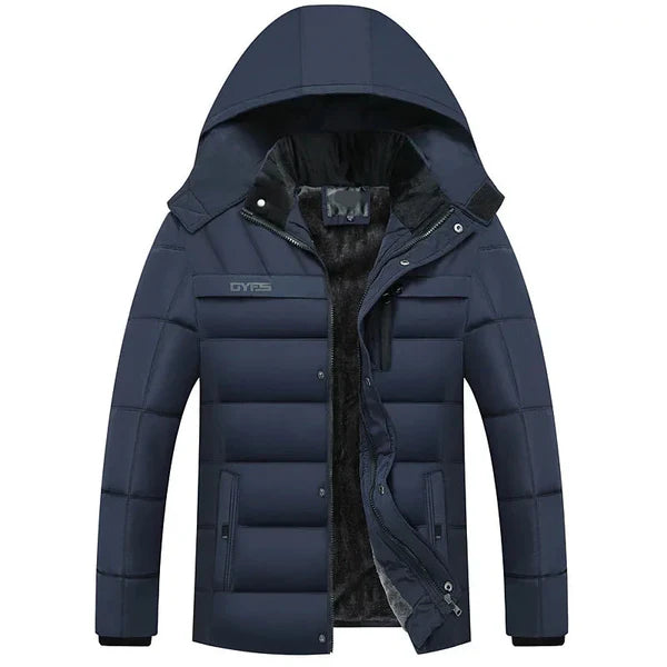 Modische wasserdichte Winterjacke mit Kapuze für Herren