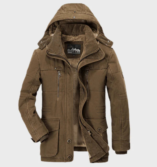 Trendige Herren-Winterjacke mit Vlies-Futter