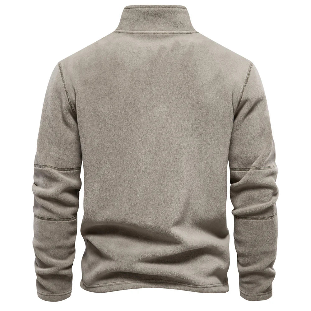 Herren Reißverschluss Vlies Pullover