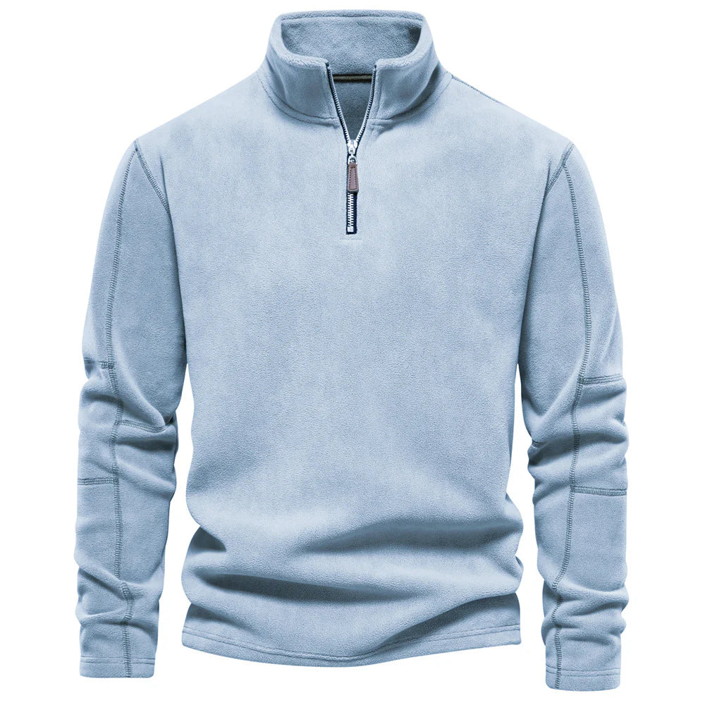 Herren Reißverschluss Vlies Pullover