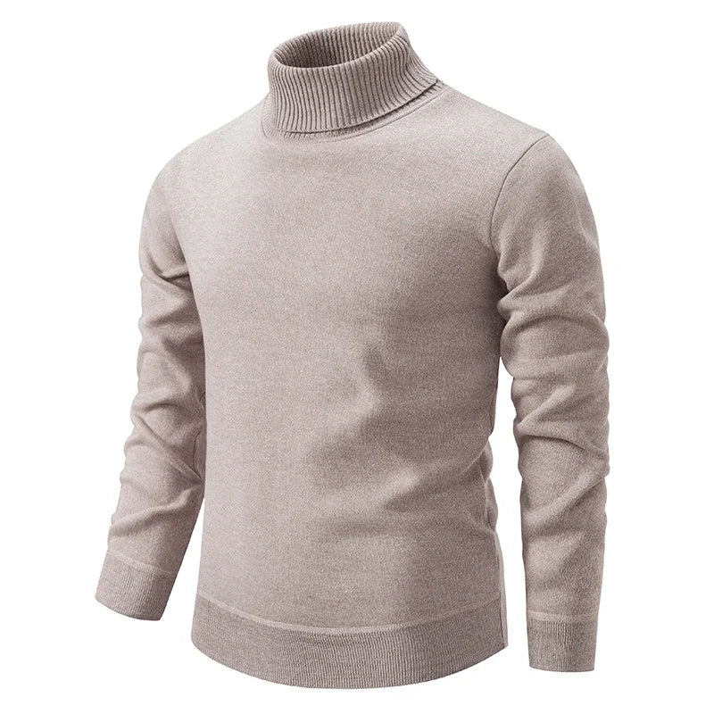 Herren Klassischer Rollkragenpullover