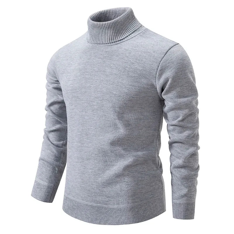 Herren Klassischer Rollkragenpullover