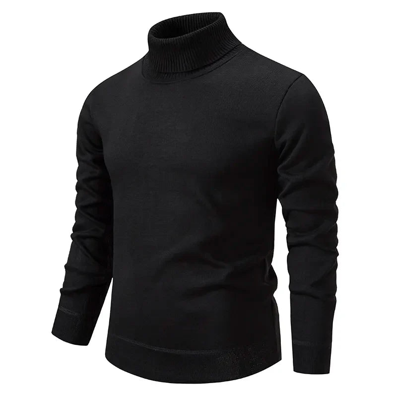 Herren Klassischer Rollkragenpullover