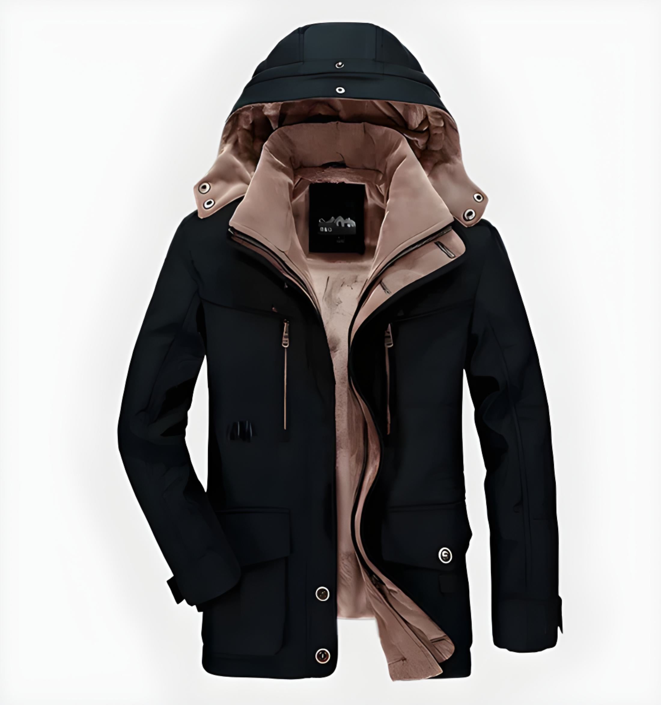 Trendige Herren-Winterjacke mit Vlies-Futter