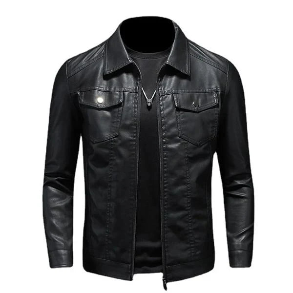 Bikerjacke aus Leder für Herren