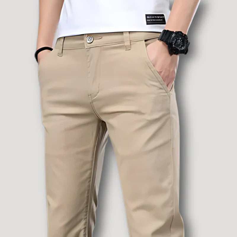 Schlank Passform Chino-Hose für Herren