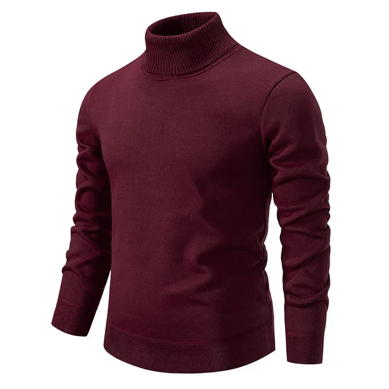 Herren Klassischer Rollkragenpullover